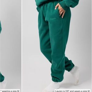 Comfrt weighted Sweatpants with Elastic Cuffs and Relaxed Fit